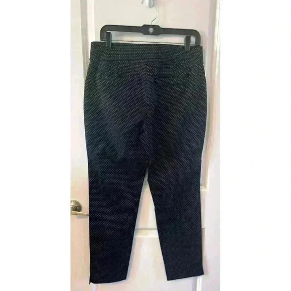 Charter Club Pants Women Size 14P Black Dots Cambridge Slim Stretch Pull On NWOT - Picture 3 of 5